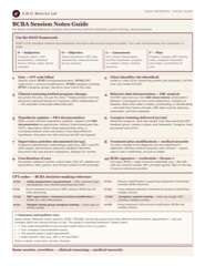 BCBA Session Notes Pocket Guide preview